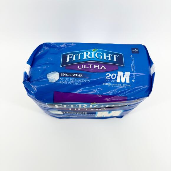 FitRight Ultra Incontinence Underwear Medium 20 Count, Heavy Absorbency, Sealed - Picture 4 of 6